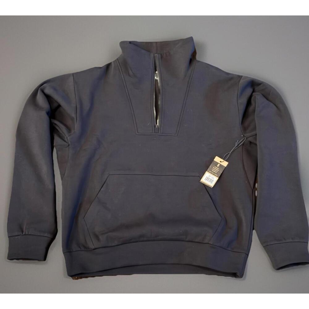 Nobull Jacket SM Black 1/4 Zip Pouch Pocket Mock Neck Crossfit Active NEW